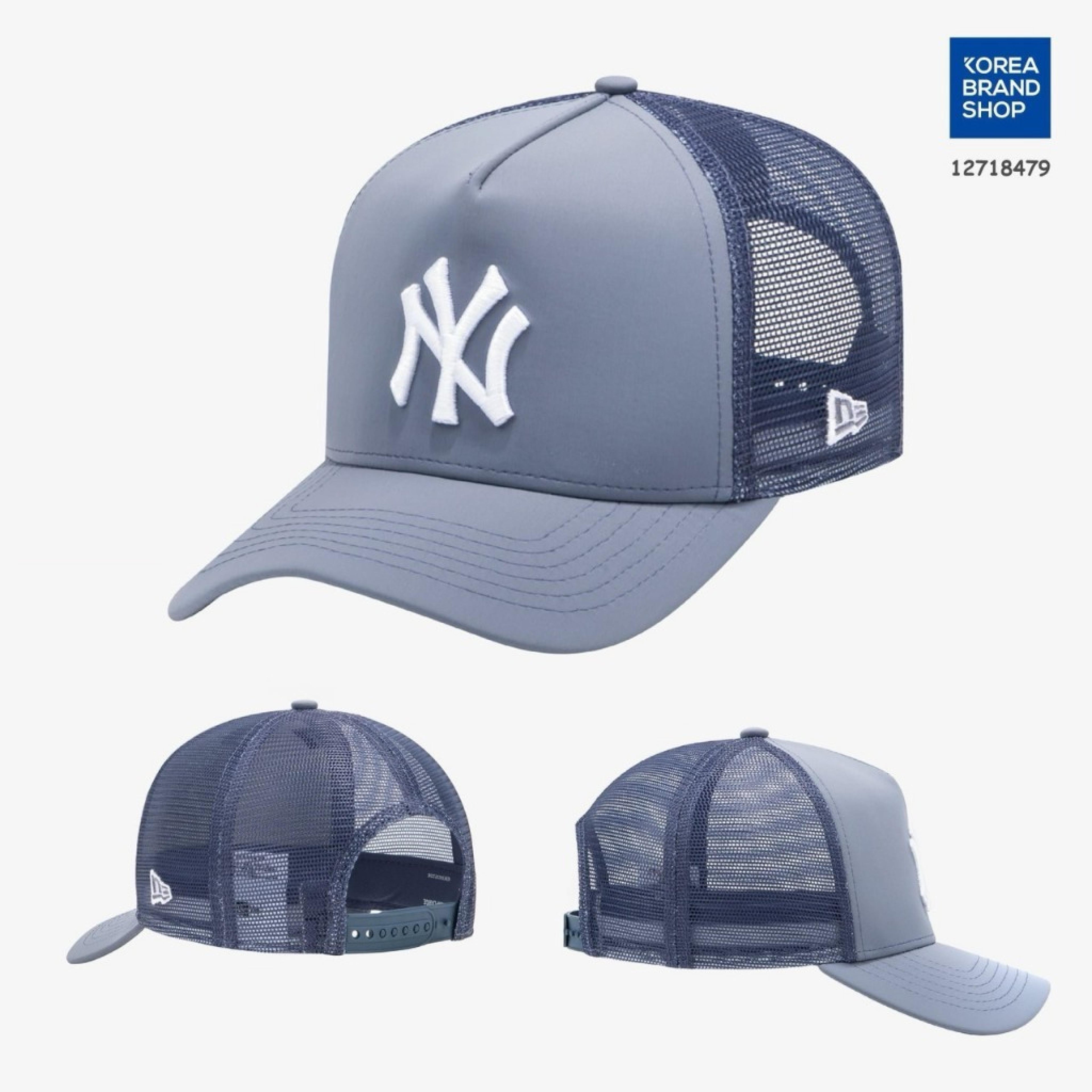 New Era 9FORTY K-Frame Trucker Cap (Gray/navy)