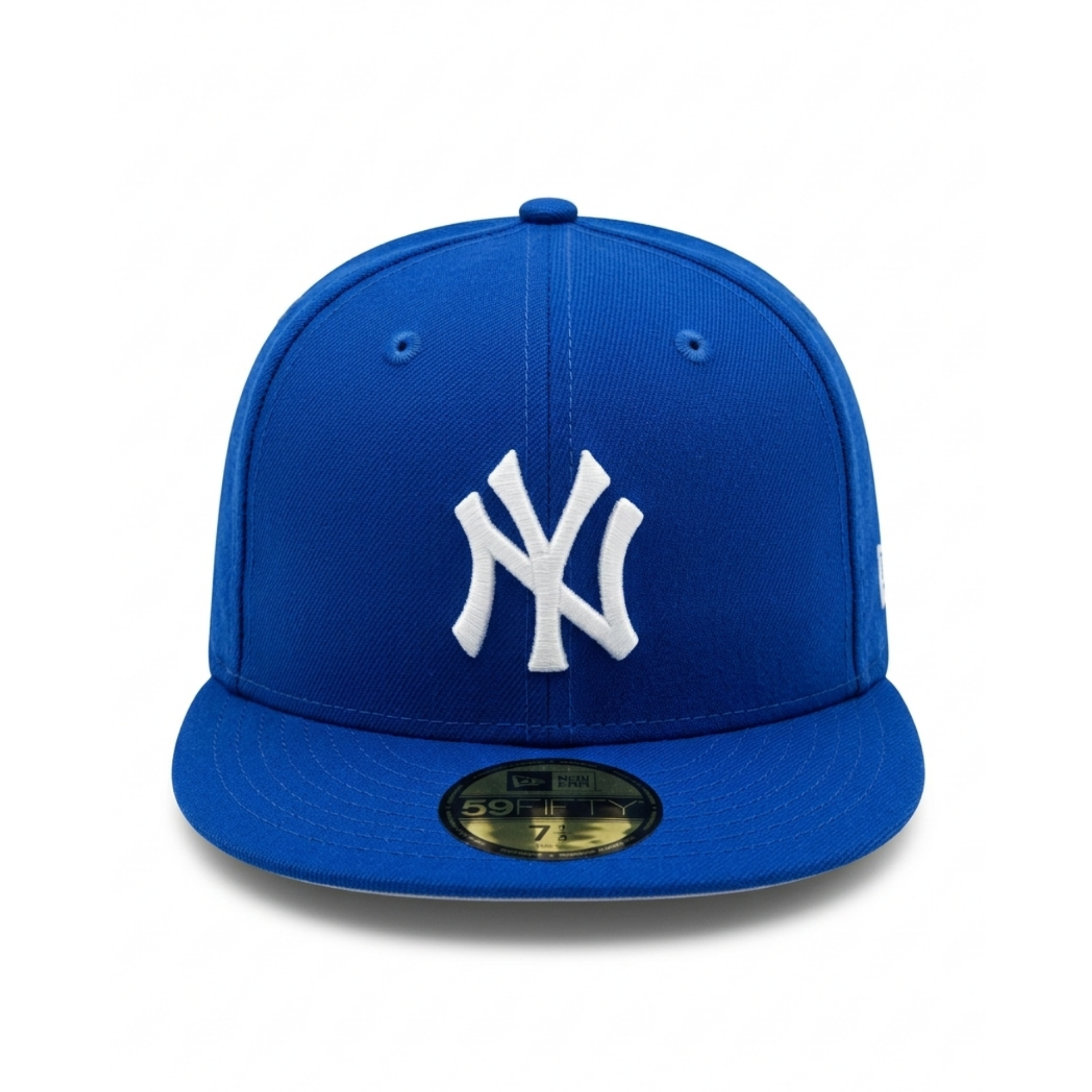 New Era New York Yankees 59FIFTY Royal Blue Fitted Flat Brim MLB Baseball Cap