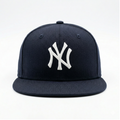 New Era New York Yankees 59FIFTY Black Fitted Flat Brim MLB Baseball Cap