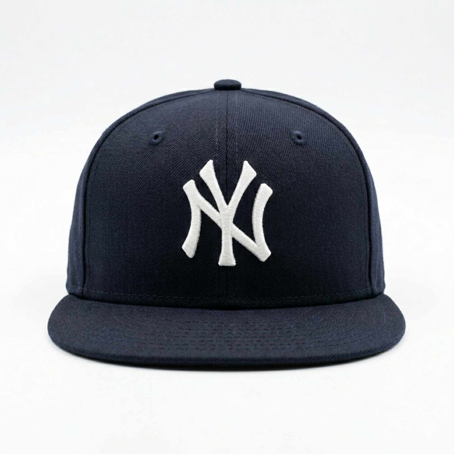 New Era New York Yankees 59FIFTY Black Fitted Flat Brim MLB Baseball Cap