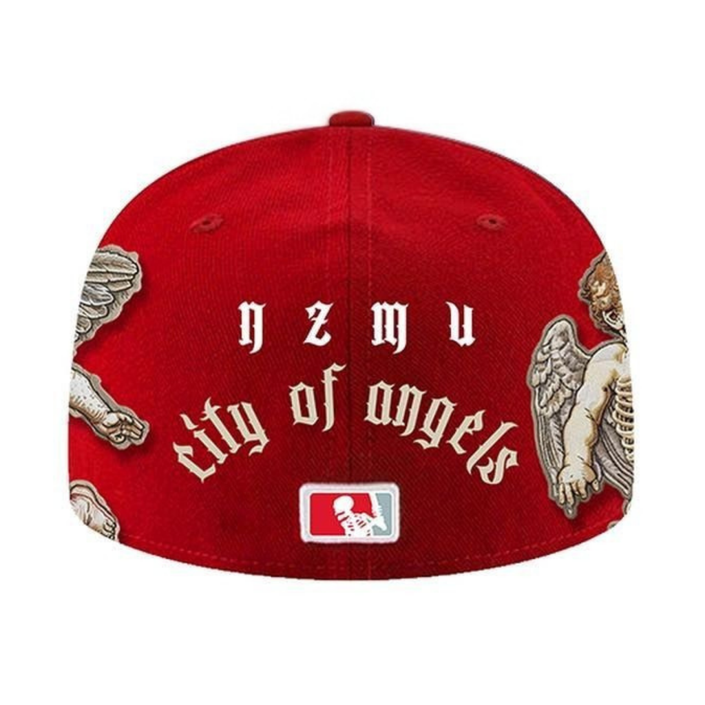 MLB Los Angeles Dodgers City Of Angels Red Fitted Hat