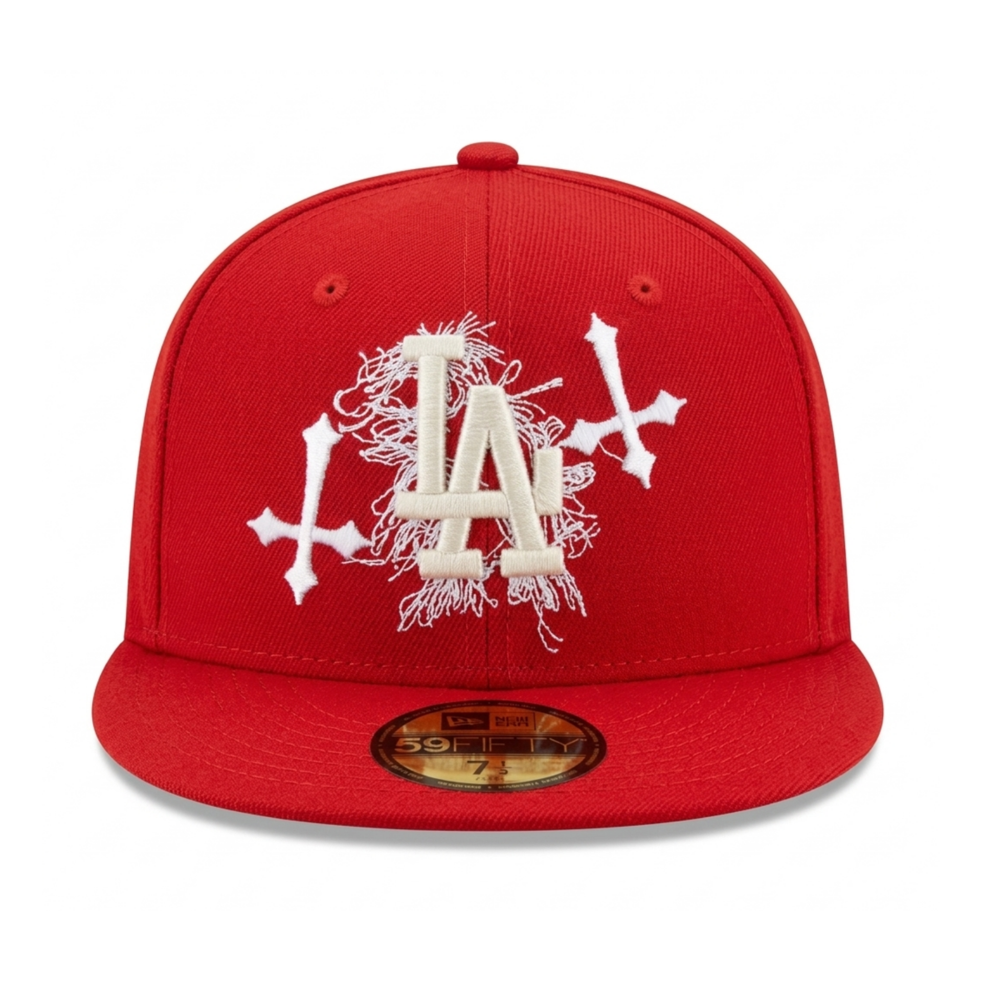 MLB Los Angeles Dodgers City Of Angels Red Fitted Hat