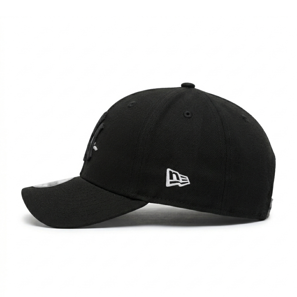 New Era New York Yankees Black 9FORTY Adjustable Cap – Floral Logo Embroidery – 25th Subway Series Side Patch Edition