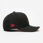 New Era Los Angeles Dodgers Black Scarlet 9FORTY Adjustable Cap – 50th Anniversary Side Patch