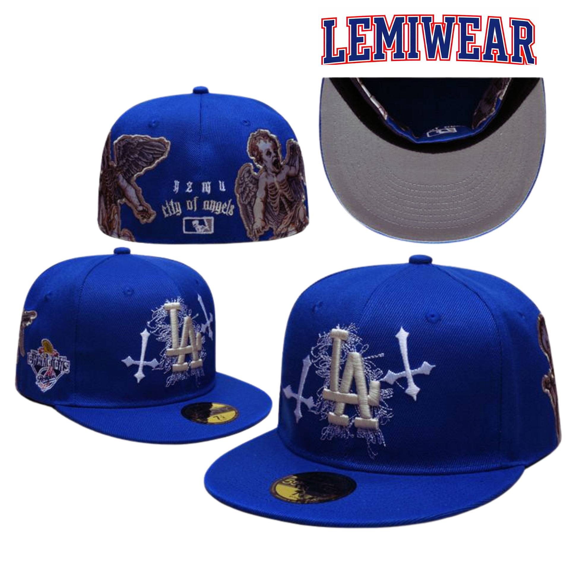 MLB Los Angeles Dodgers City Of Angels Blue Fitted Hat