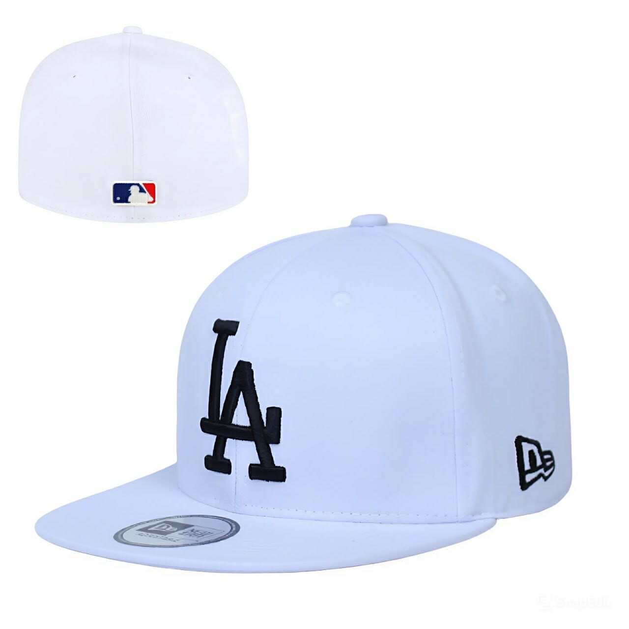 New Era Los Angeles Dodgers 59FIFTY White Fitted Flat Brim Cap