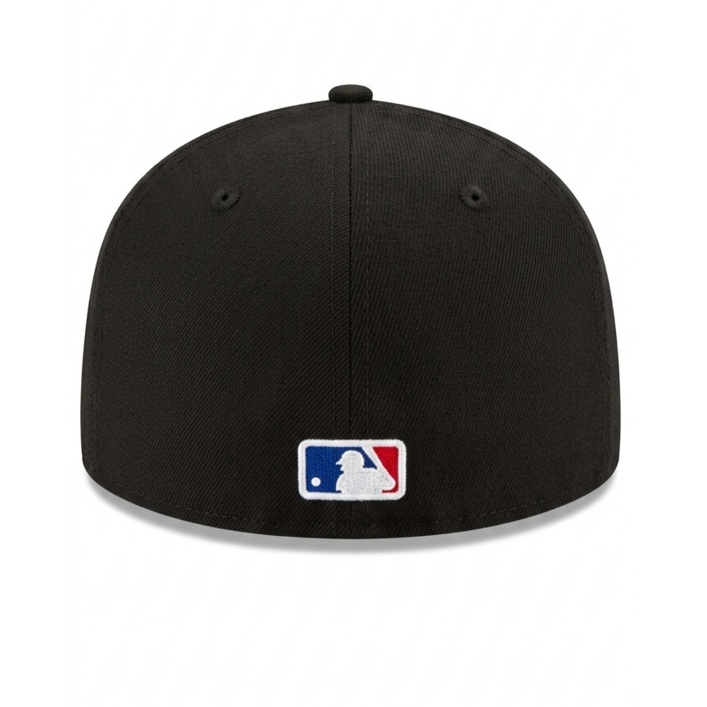 New Era New York Yankees 59FIFTY Black Fitted Flat Brim MLB Baseball Cap
