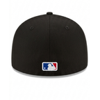 New Era New York Yankees 59FIFTY Black Fitted Flat Brim MLB Baseball Cap