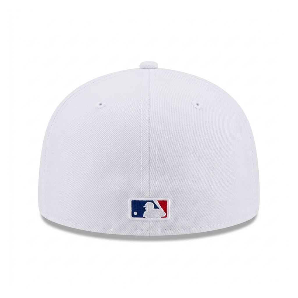 New Era New York Yankees 59FIFTY White Fitted Flat Brim MLB Baseball Cap