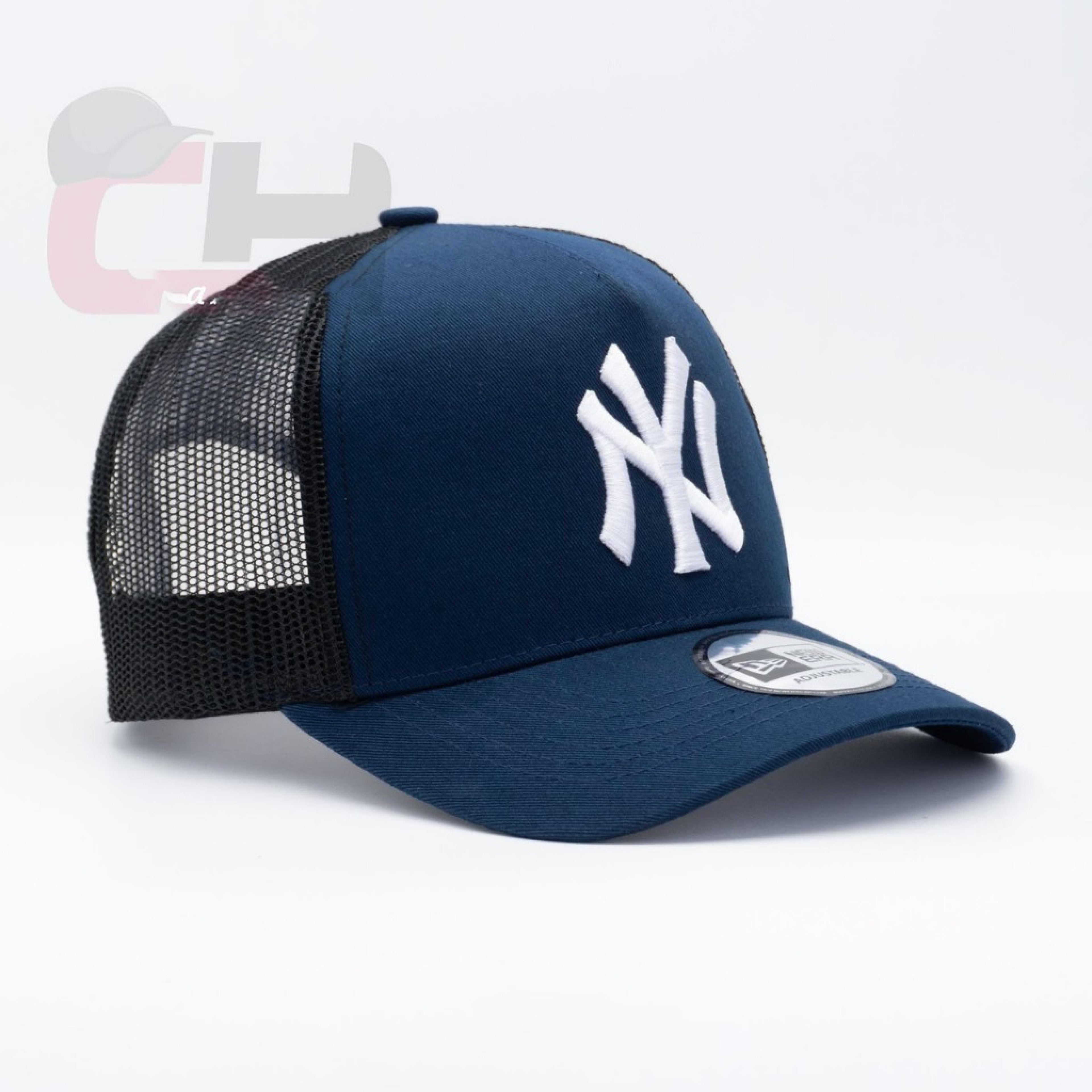 New Era New York Yankees 9FORTY Navy Black Trucker Adjustable Cap