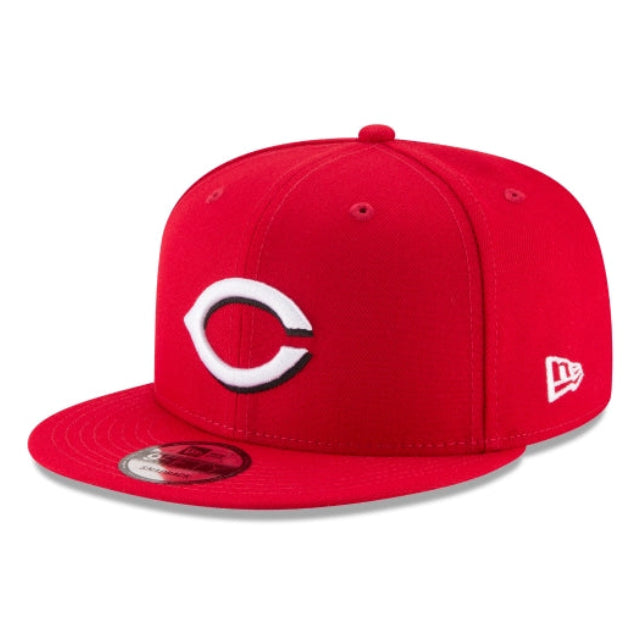 New Era Cincinnati Reds 9FIFTY Red Snapback Baseball Cap – Classic Flat Brim Adjustable Hat