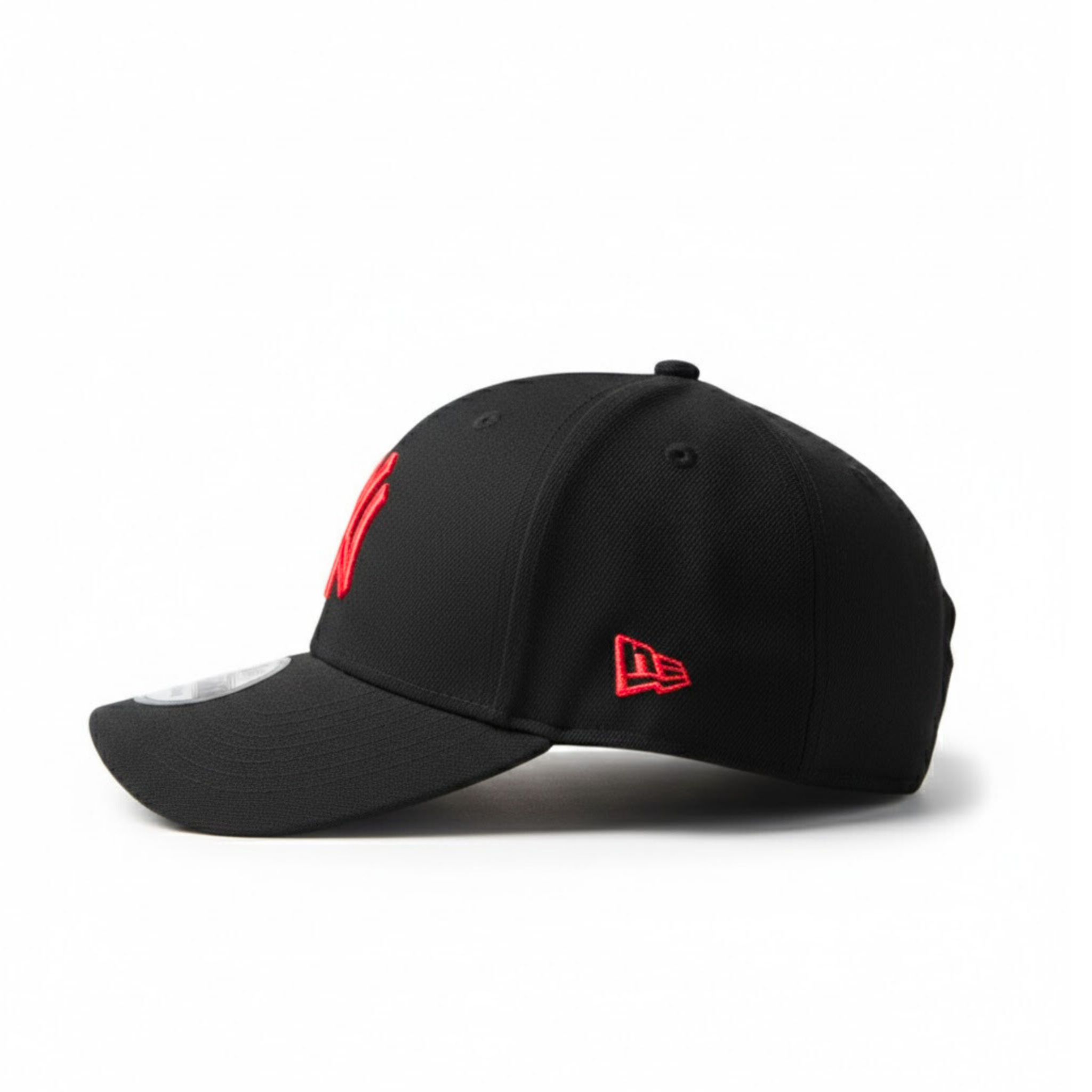 New Era New York Yankees Black Red 9FORTY Adjustable Cap – 75th Yankee Stadium Anniversary Side Patch Hat