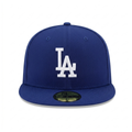 New Era Los Angeles Dodgers 59FIFTY Royal Blue Fitted Cap Flat Brim Baseball Cap