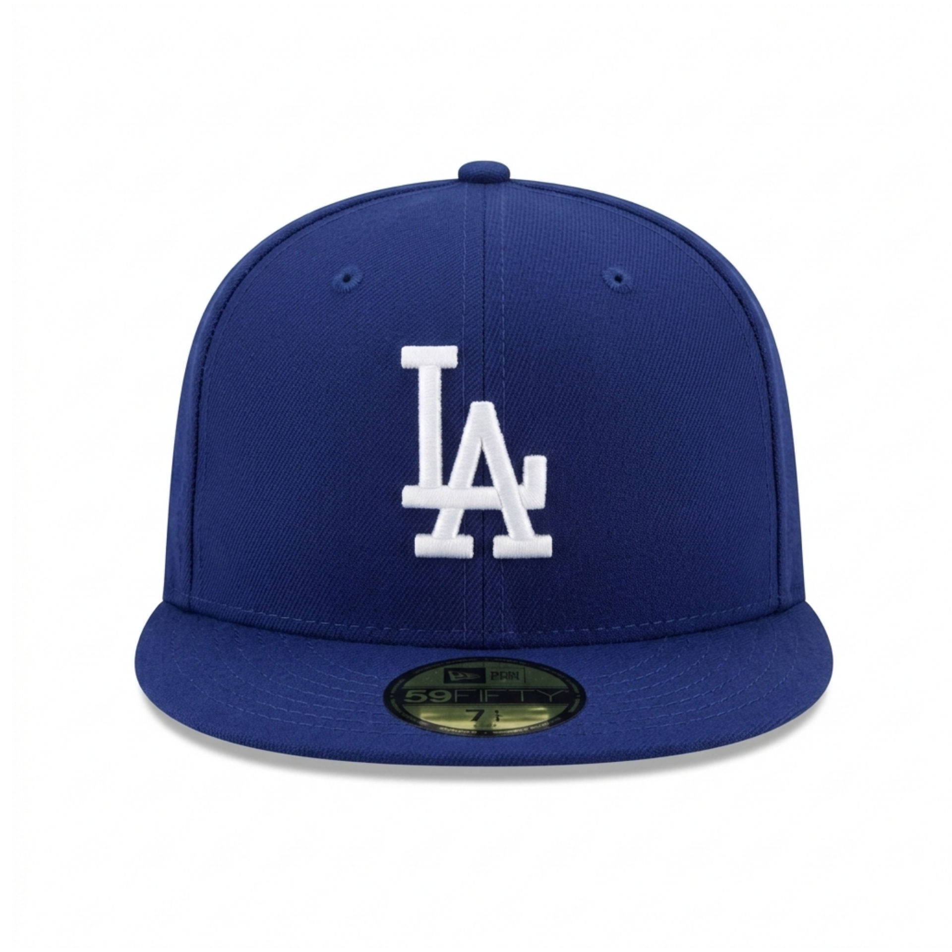 New Era Los Angeles Dodgers 59FIFTY Royal Blue Fitted Cap Flat Brim Baseball Cap