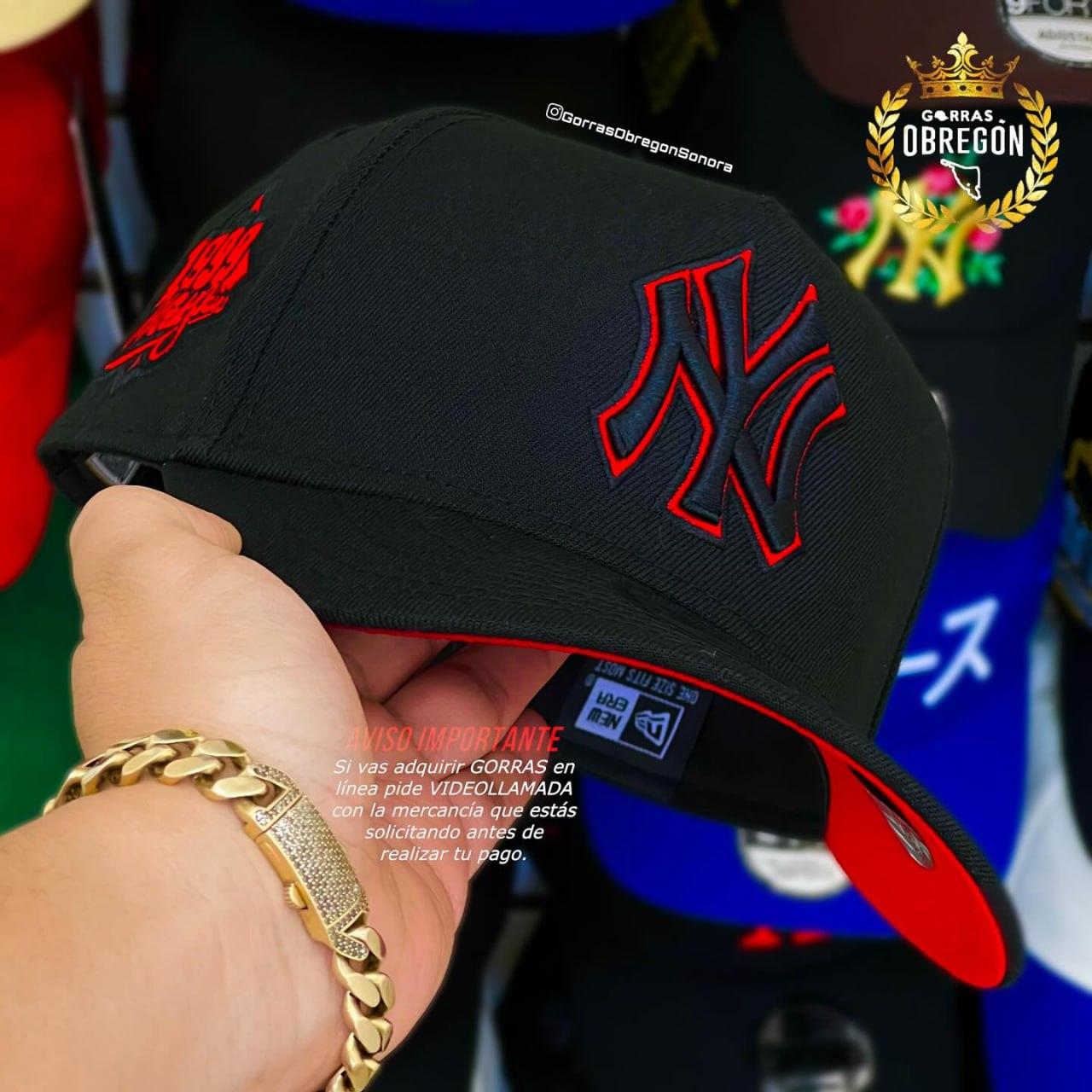 New Era New York Yankees Black Red 9FORTY Adjustable Cap – 1999 World Series Side Patch