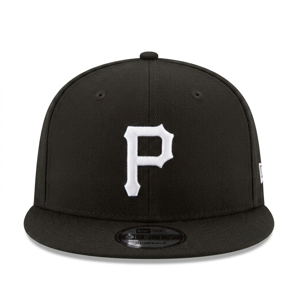 New Era 9FIFTY Pittsburgh Pirates edition in black and white.