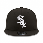 New Era Chicago White Sox 9FIFTY Black Snapback Flat Brim Cap