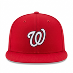 New Era Washington Nationals 9FIFTY Red Snapback Flat Brim Cap