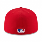 New Era Los Angeles Dodgers 59FIFTY Red Fitted Flat Brim MLB Baseball Cap