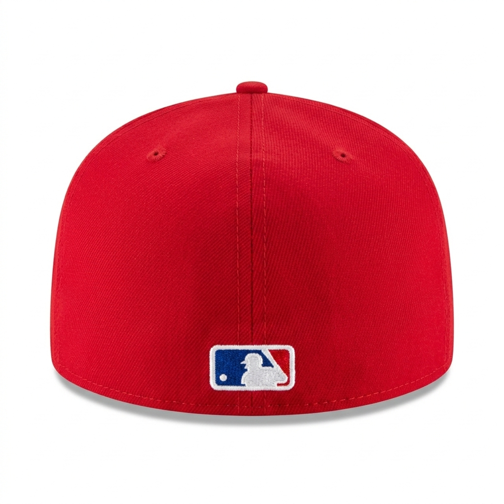 New Era Los Angeles Dodgers 59FIFTY Red Fitted Flat Brim MLB Baseball Cap