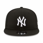 New Era New York Yankees 9FIFTY Black Snapback Flat Brim Cap