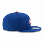 New Era Chicago Cubs 9FIFTY Blue Snapback Flat Brim Cap