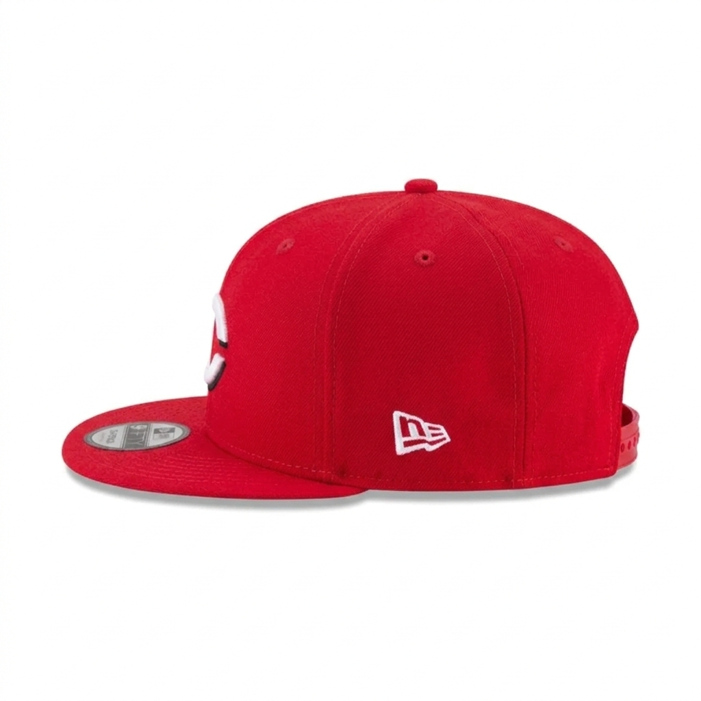 New Era Cincinnati Reds 9FIFTY Red Snapback Baseball Cap – Classic Flat Brim Adjustable Hat