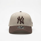 New Era New York Yankees Beige Brown 9FORTY Adjustable Cap – 1998 World Series Side Patch