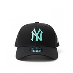 New Era New York Yankees Black Mint 9FORTY Adjustable Cap – Subway Series 25th Anniversary Side Patch