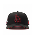 New Era Los Angeles Dodgers Black Scarlet 9FORTY Adjustable Cap – 50th Anniversary Side Patch