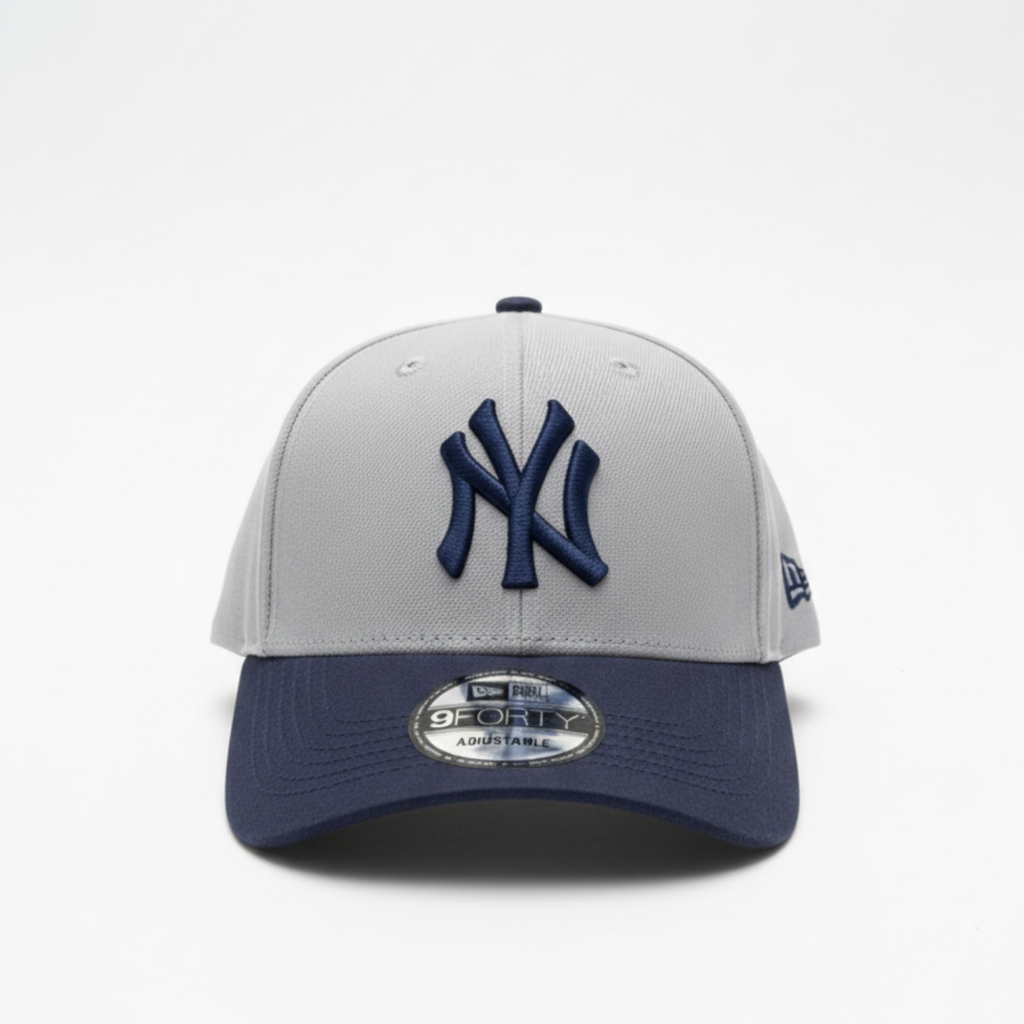 New Era New York Yankees Grey Navy 9FORTY Adjustable