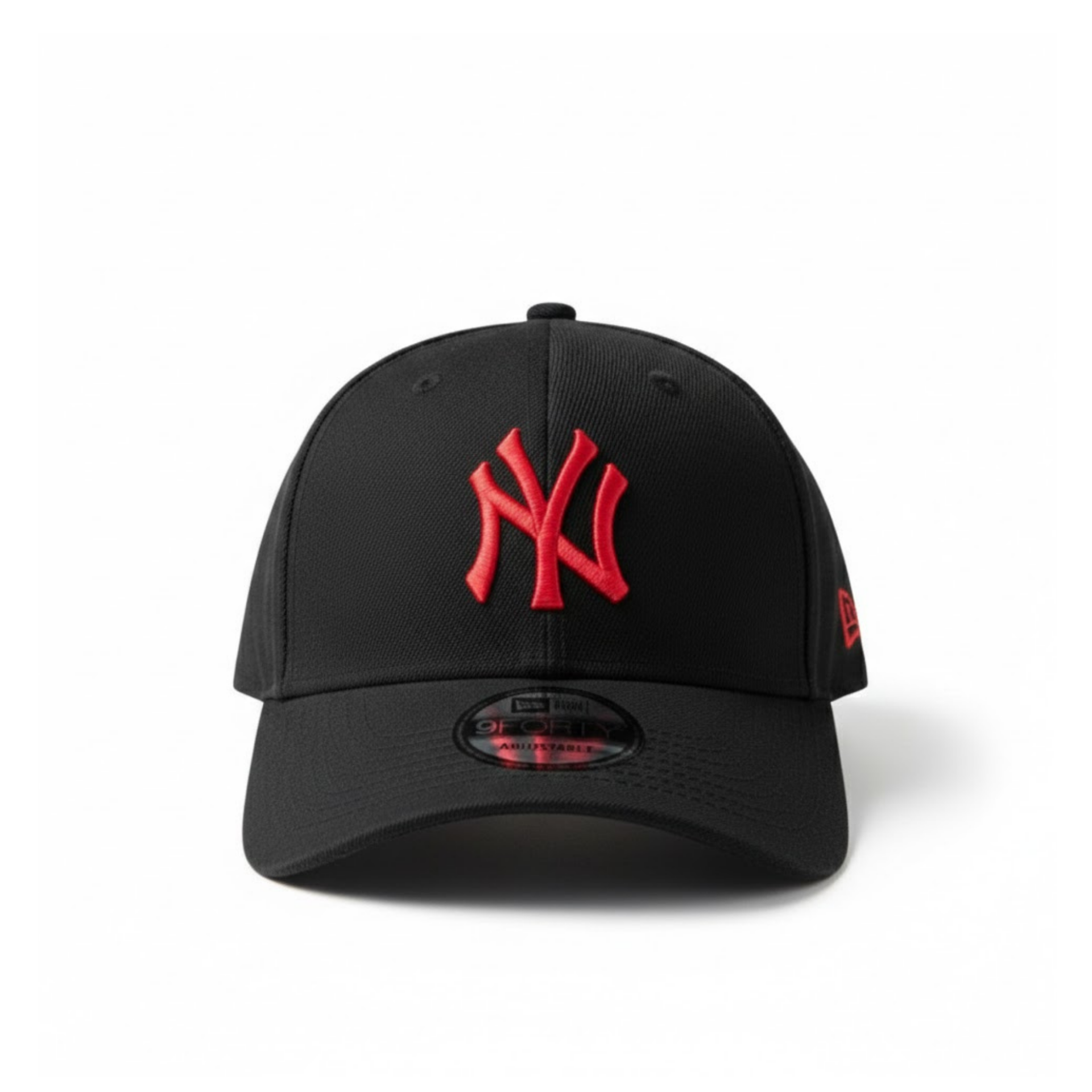 New Era New York Yankees Black Red 9FORTY Adjustable Cap – 75th Yankee Stadium Anniversary Side Patch Hat