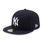 New Era New York Yankees 59FIFTY Black Fitted Flat Brim MLB Baseball Cap