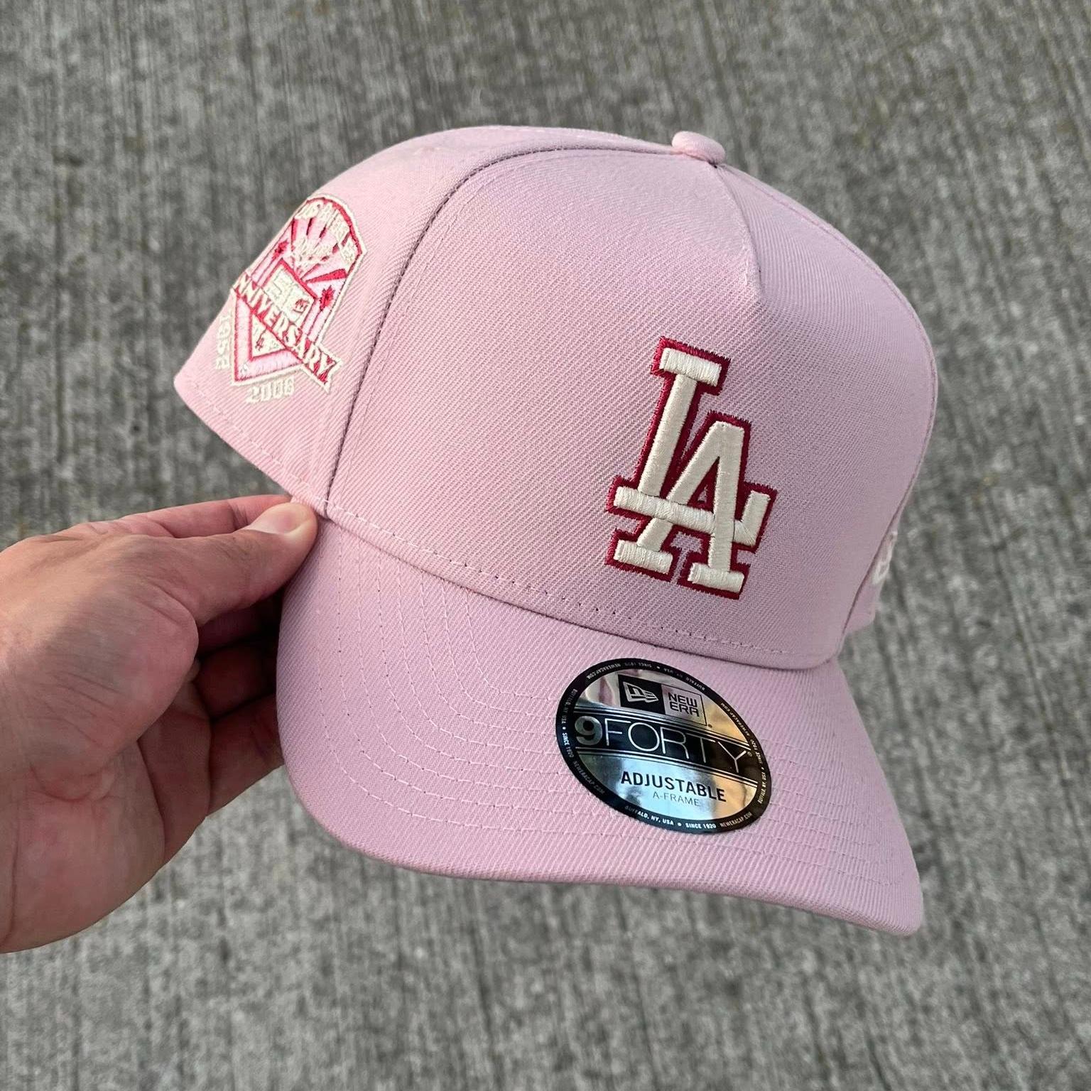 New Era Los Angeles Dodgers 50th Anniversary Pink Rouge 9Forty