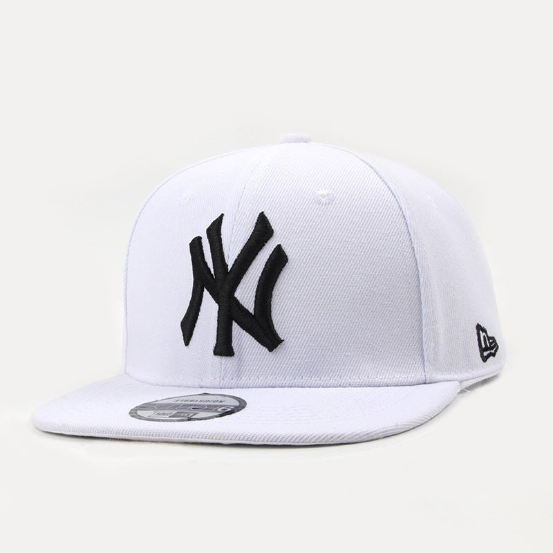 New Era New York Yankees 59FIFTY White Fitted Flat Brim MLB Baseball Cap