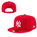 New Era New York Yankees 9FIFTY Red Snapback Flat Brim Cap